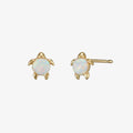 Opal turtle earrings
